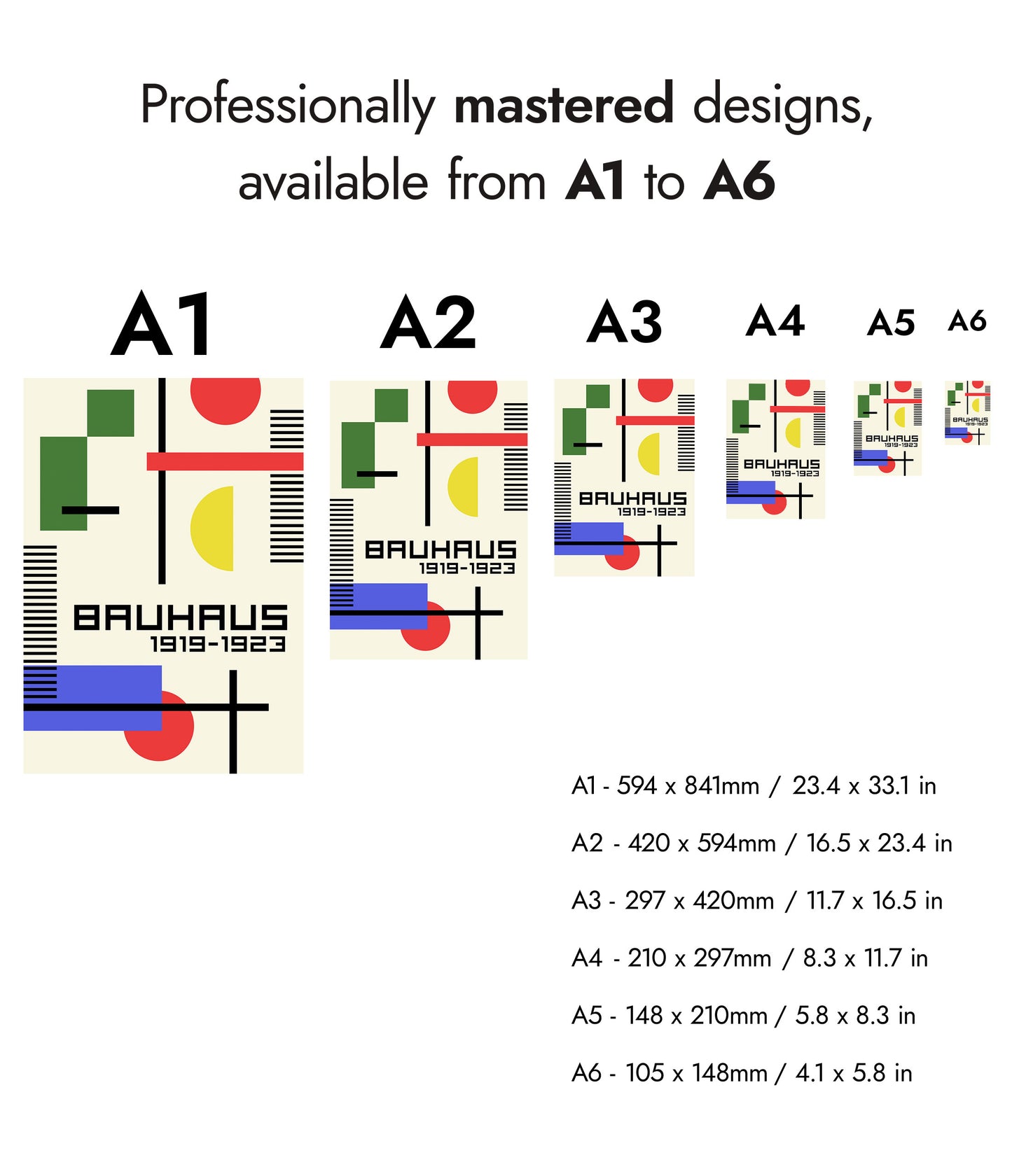 Bauhaus Exhibition - Set of 3