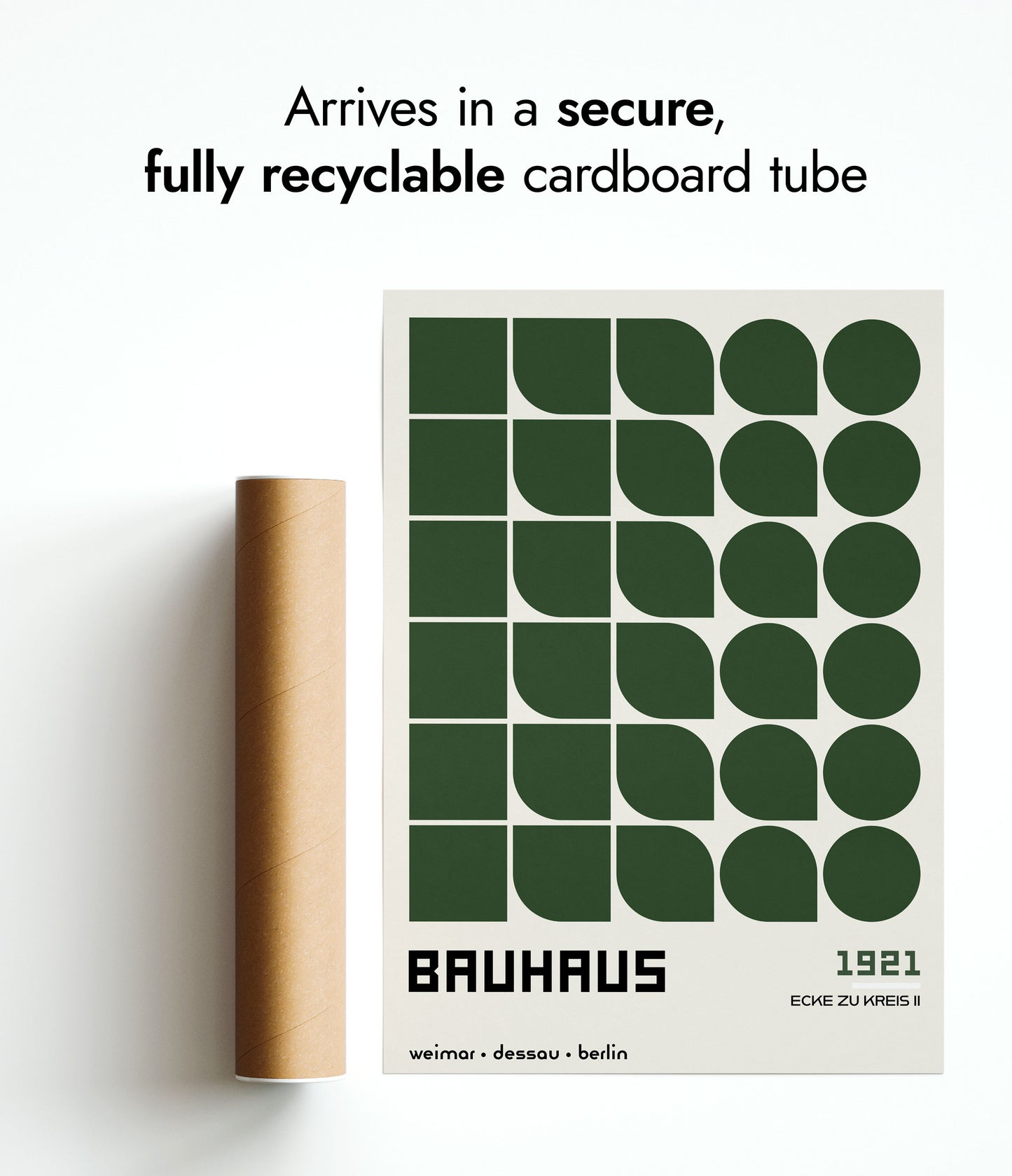 Ecke zu Kreis, in Green