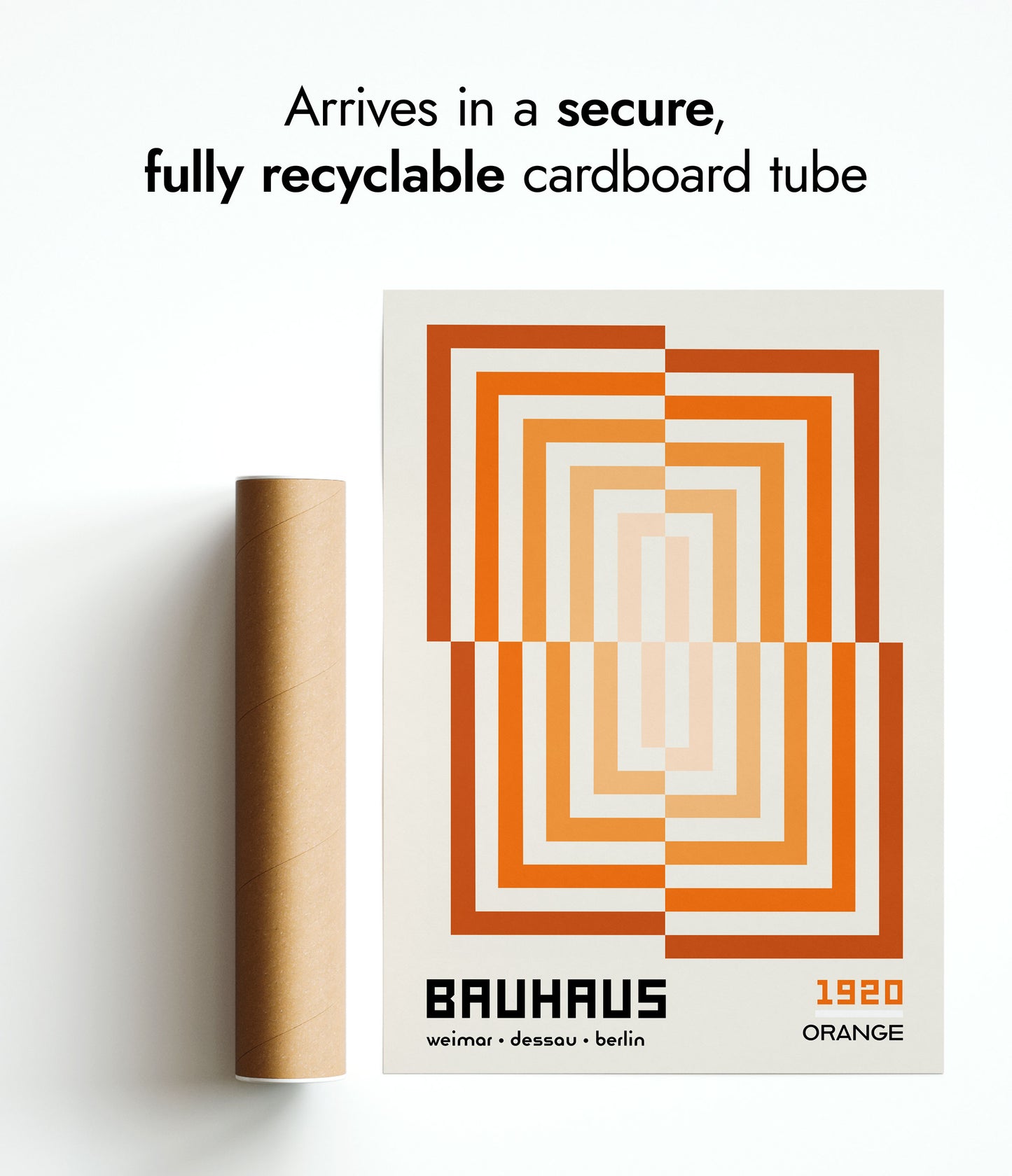 Rectangular Illusion, in Orange