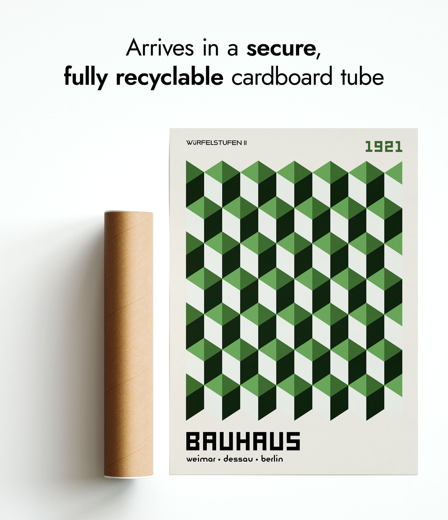 Würfelstufen, in Green