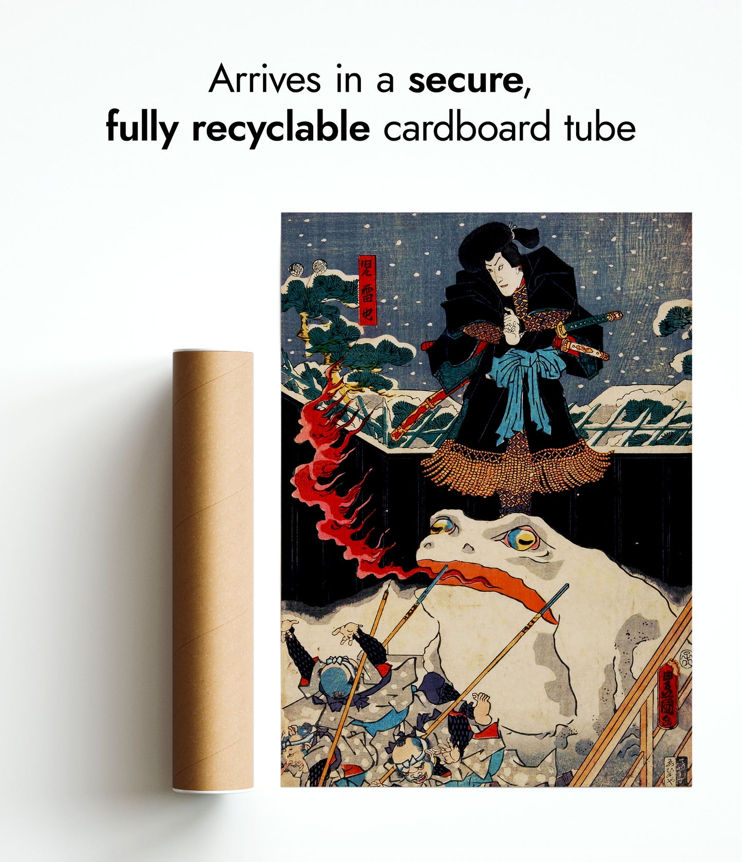 Sneeuwkikker die vuur ademt