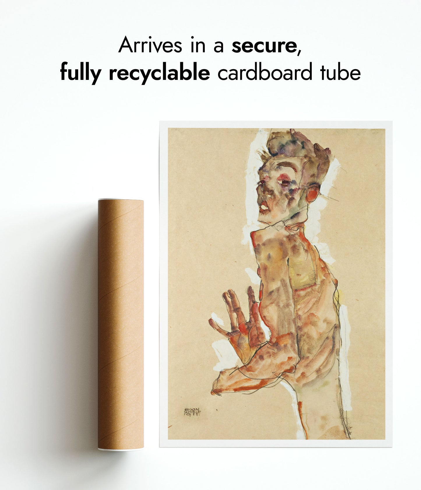 Self-Portrait with Splayed Fingers