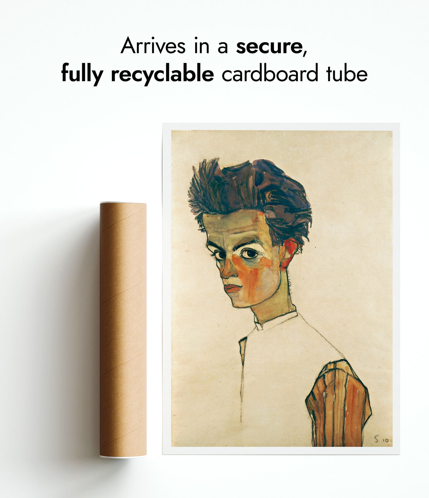 Self-Portrait with Striped Shirt