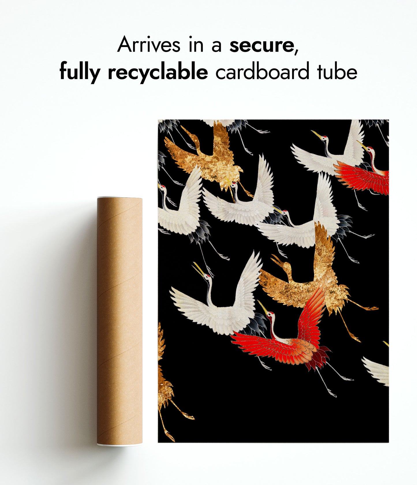 Japanese Flock of Cranes