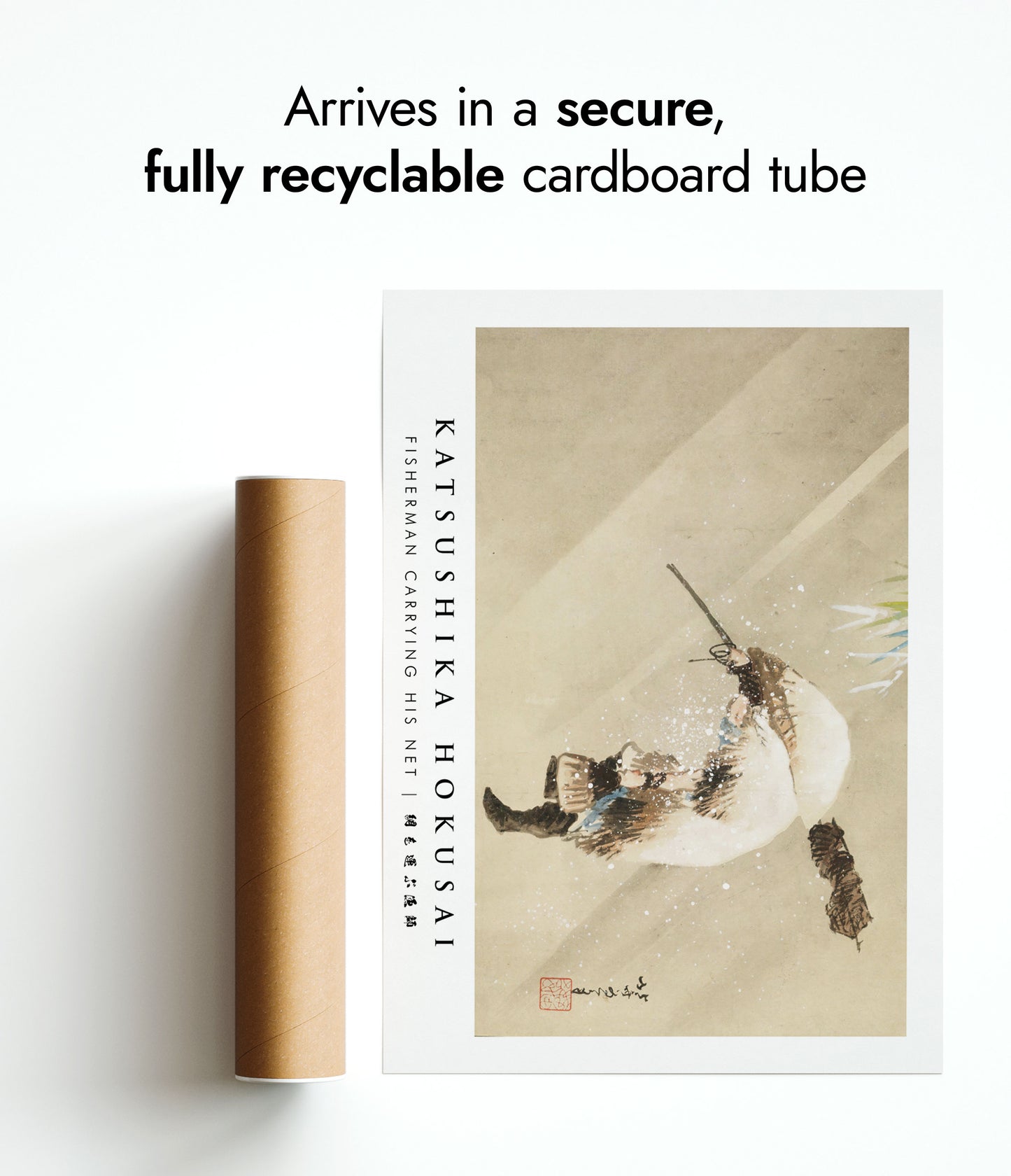 Fisherman Carrying His Net