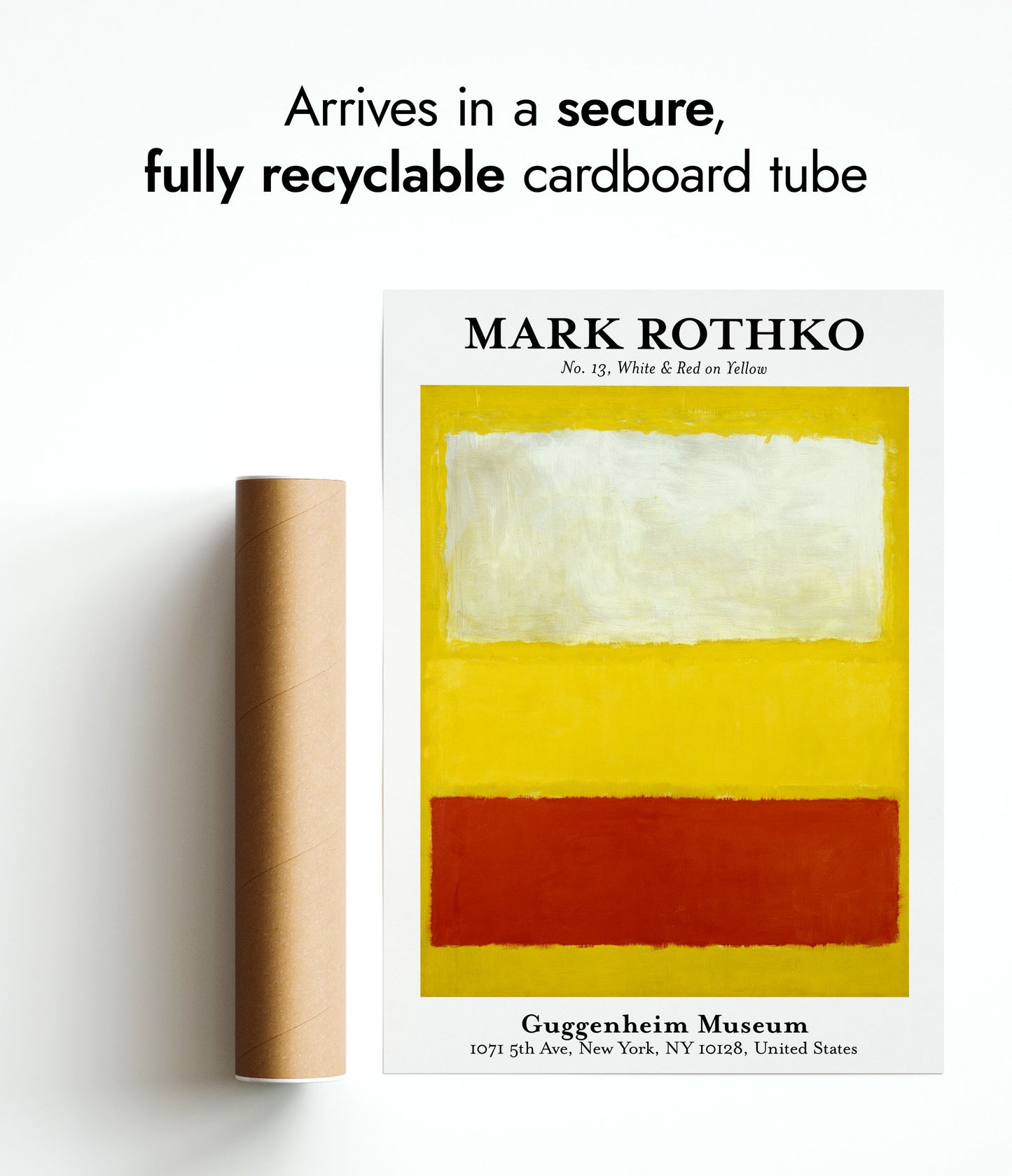 White & Red on Yellow