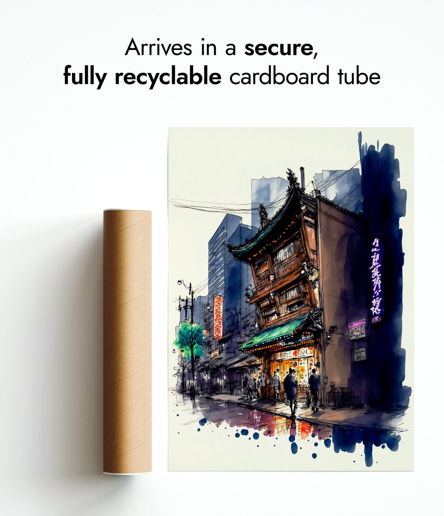 Ramen Shop Watercolour