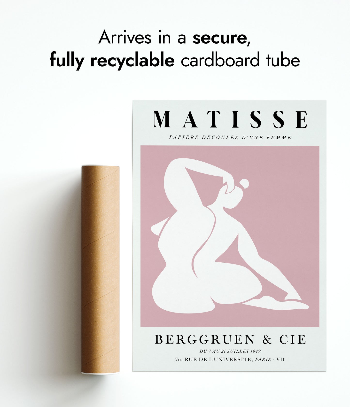 Een Roze Vrouw, Die Zich Uitstrekt