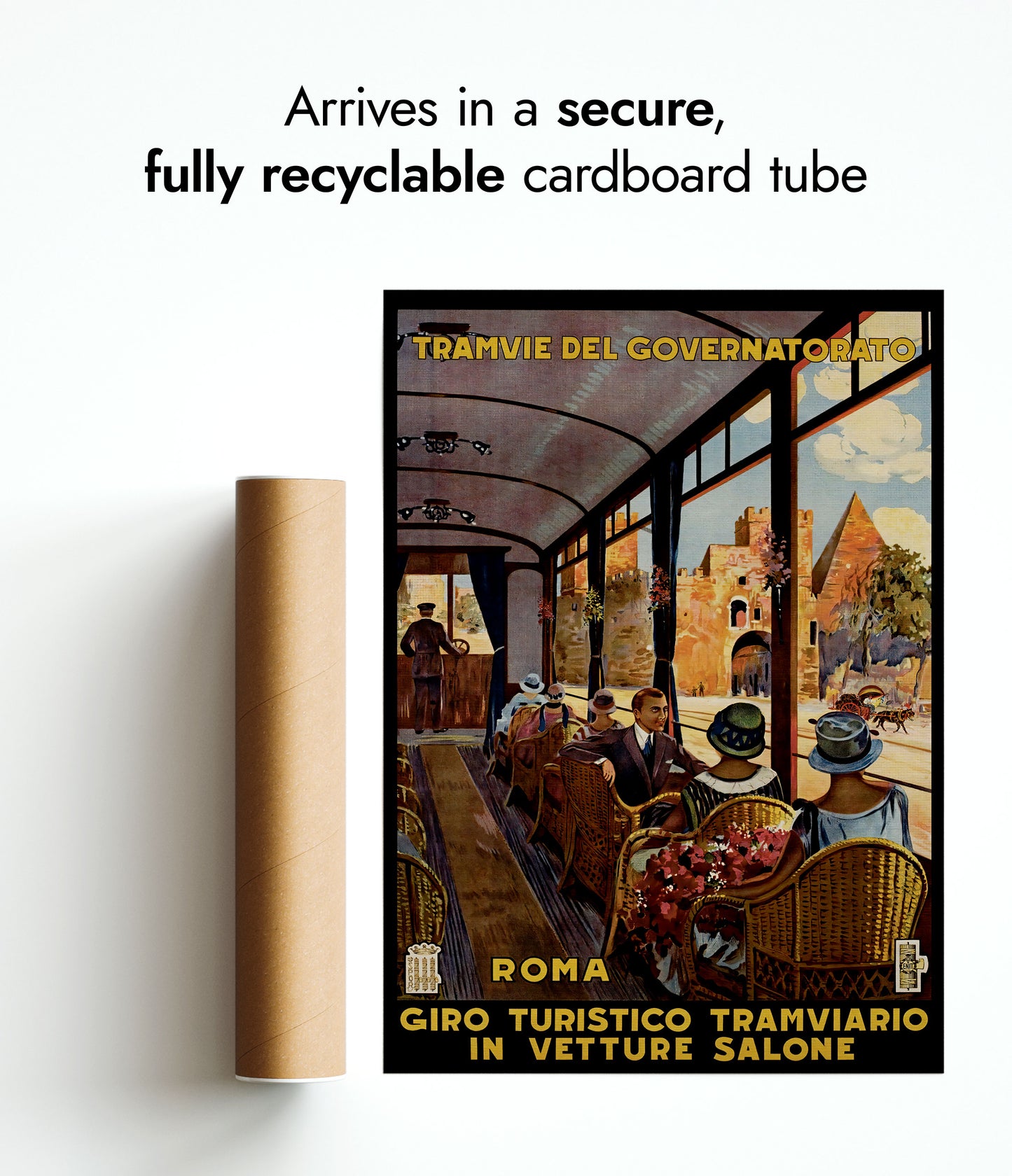 Spårvagn i Rom, Italien