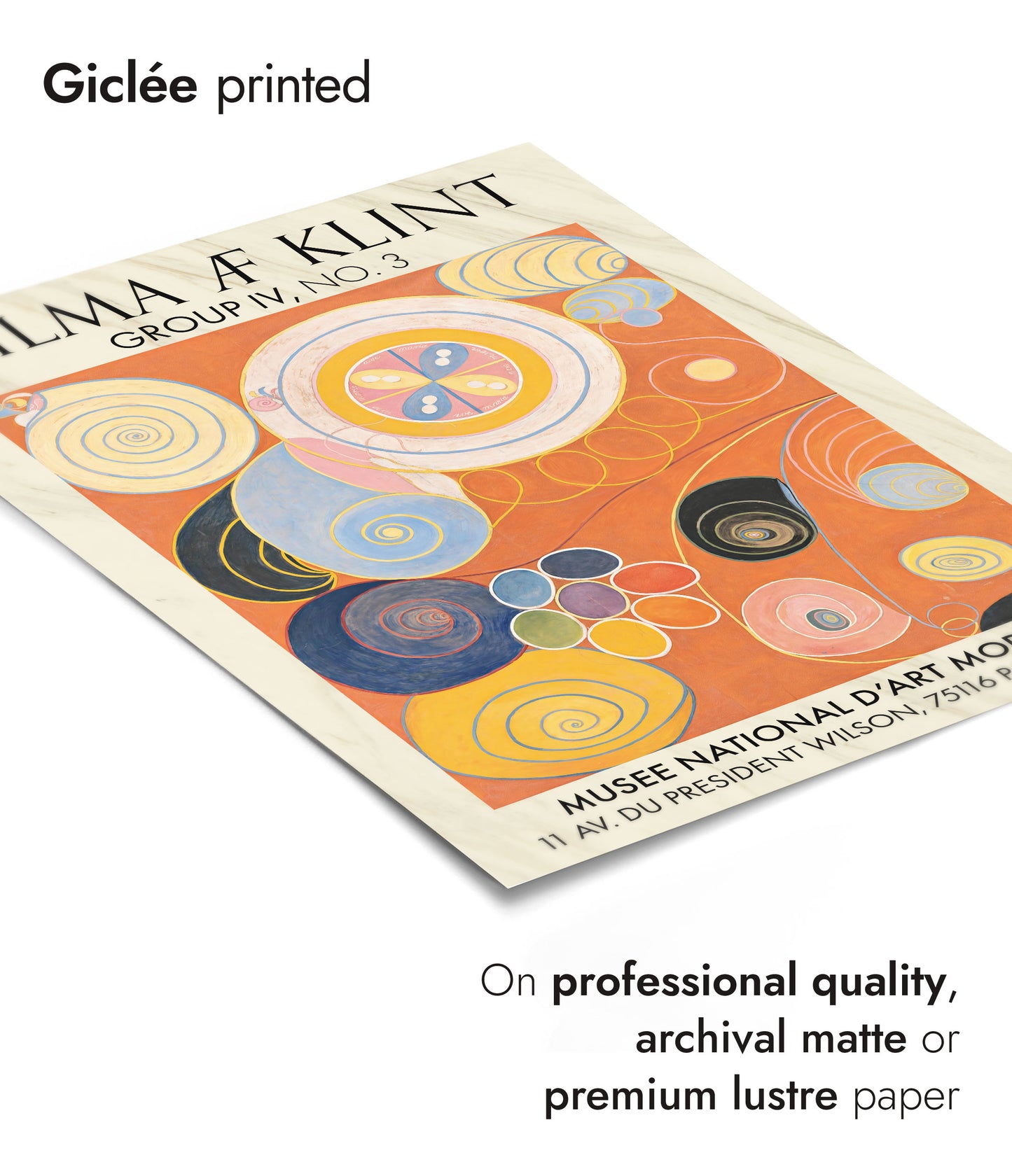 Hilma Klint Orange - Set of 3