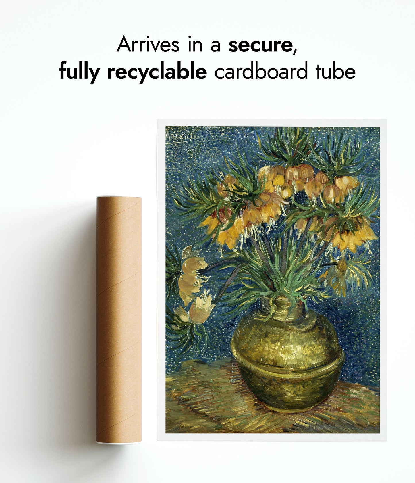 Imperial Fritillaries in a Copper Vase