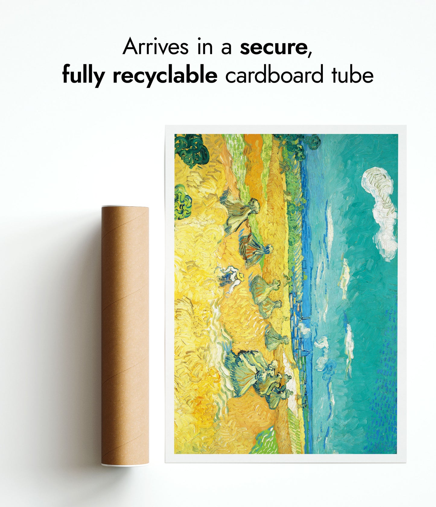 Wheat Fields with Reaper, Auvers