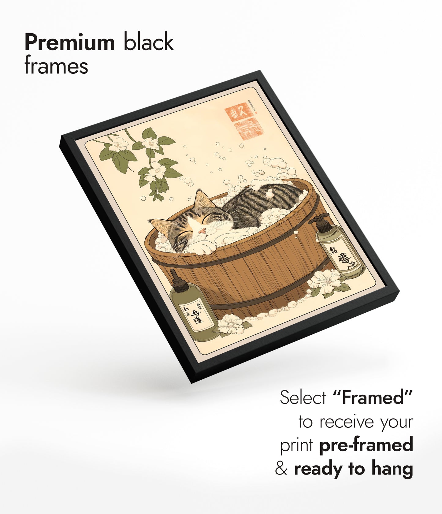 Slapende kat in badkuip