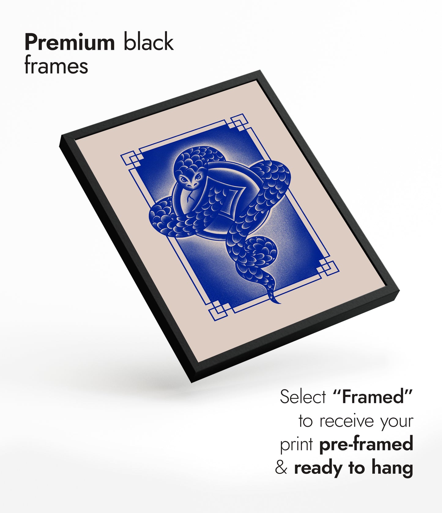 Snake, Chinese Zodiac Blue