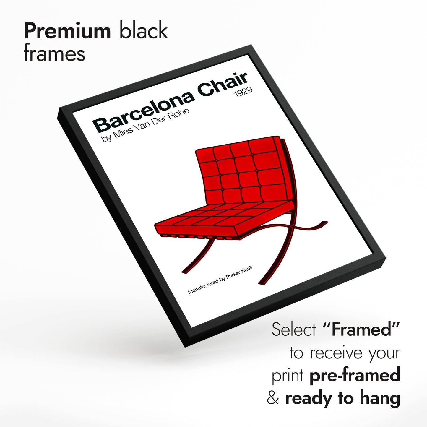 Trio de chaises du milieu du siècle