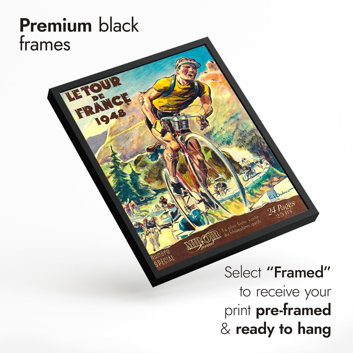 Ensemble vintage du Tour de France