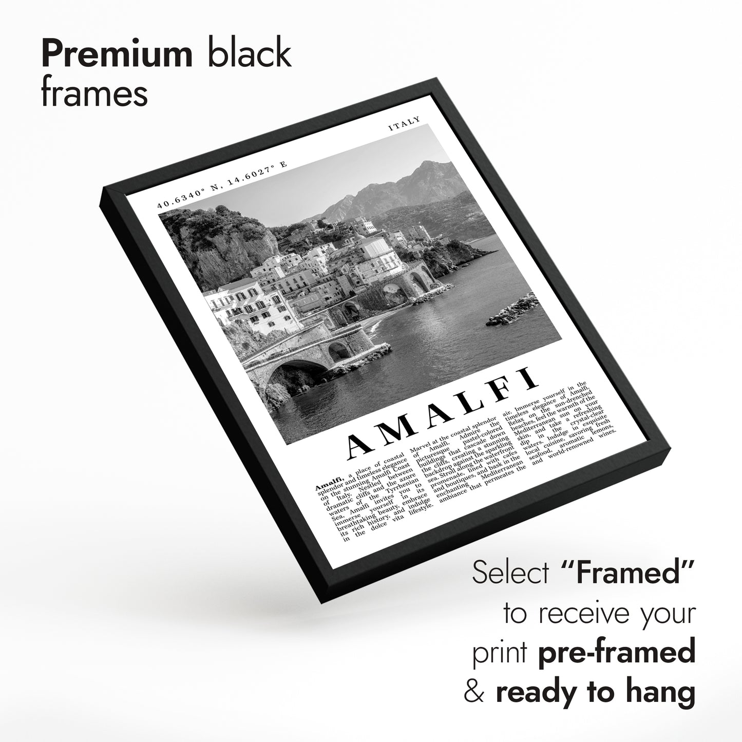 Italie Noir et Blanc