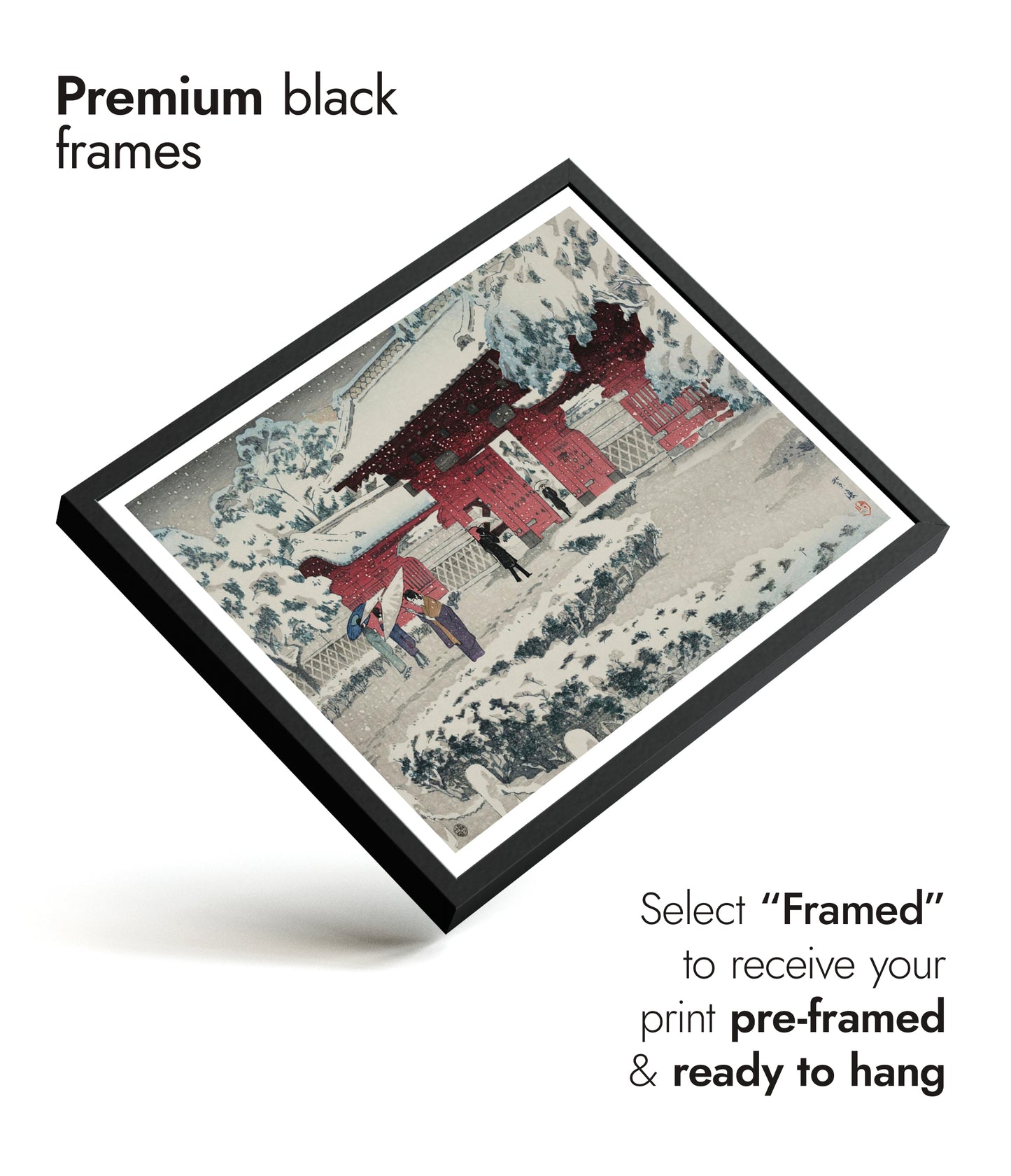 Hongo's Red Gate in the Snow