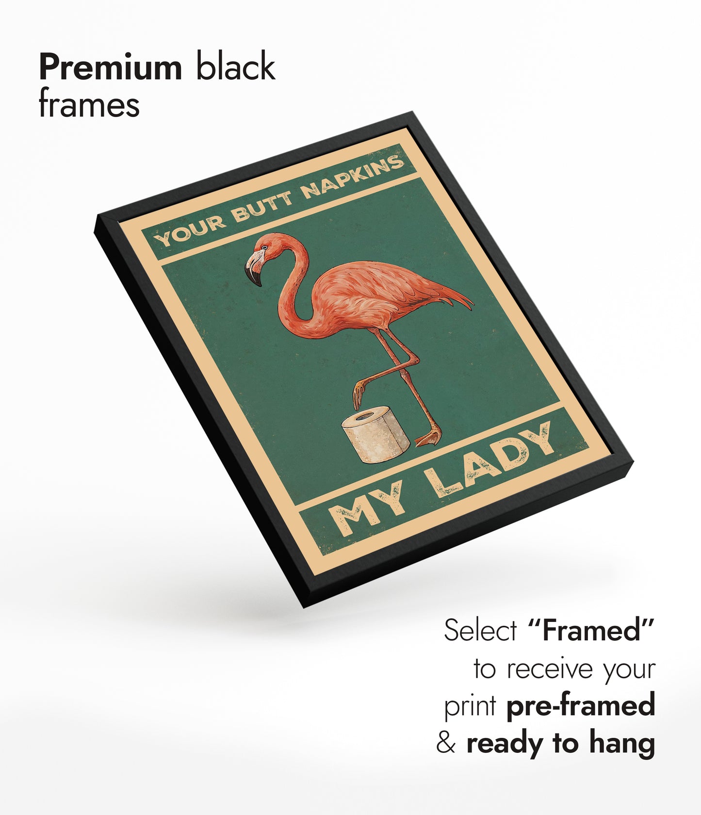 Vos serviettes de poche, ma dame flamant rose