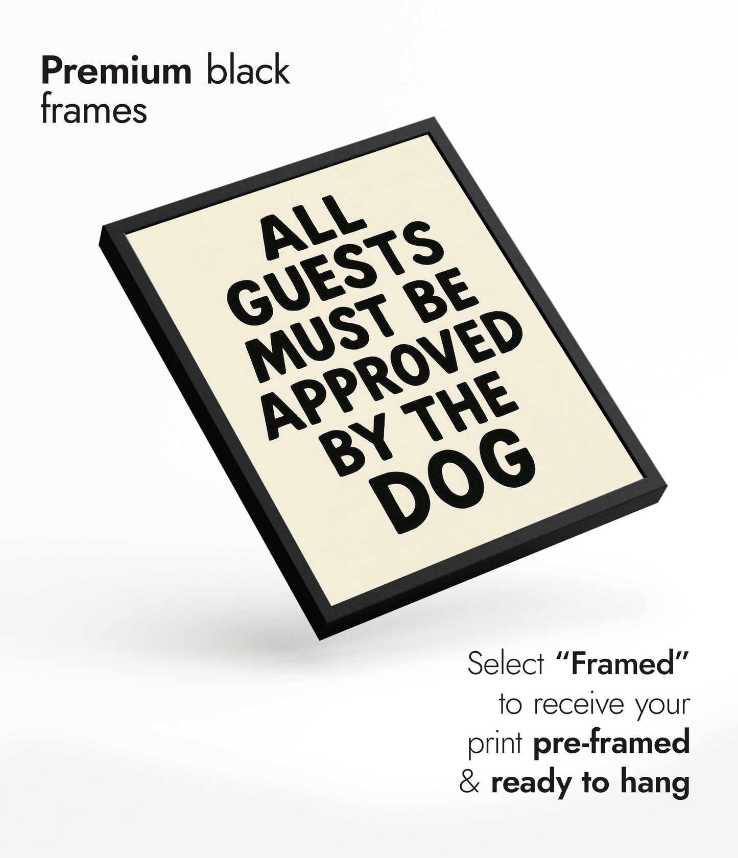 Alle Gäste müssen vom Hund genehmigt werden