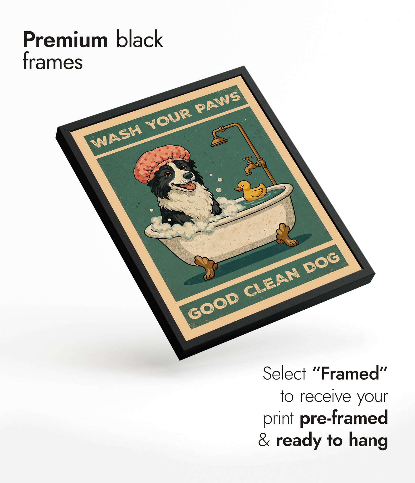 Lave tes pattes, bon chien propre