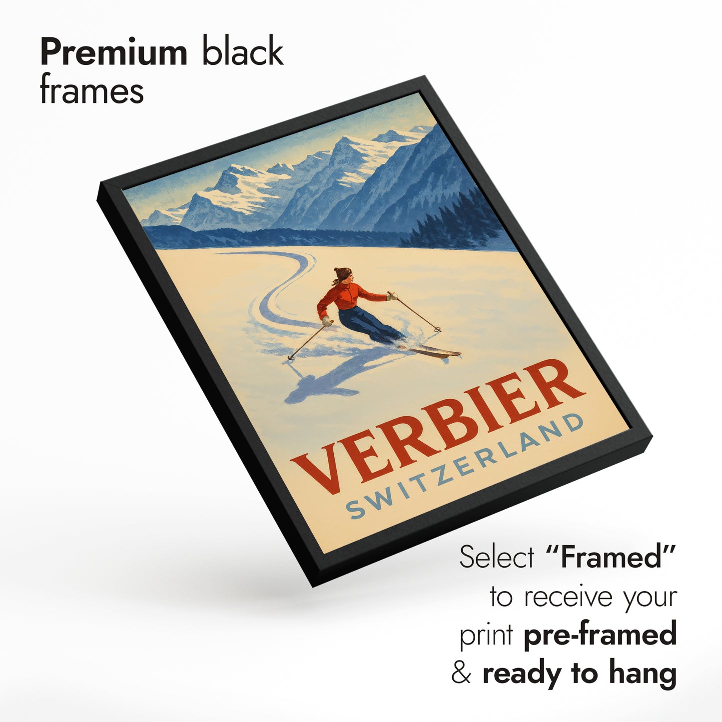 Grafisk Skidort Trio