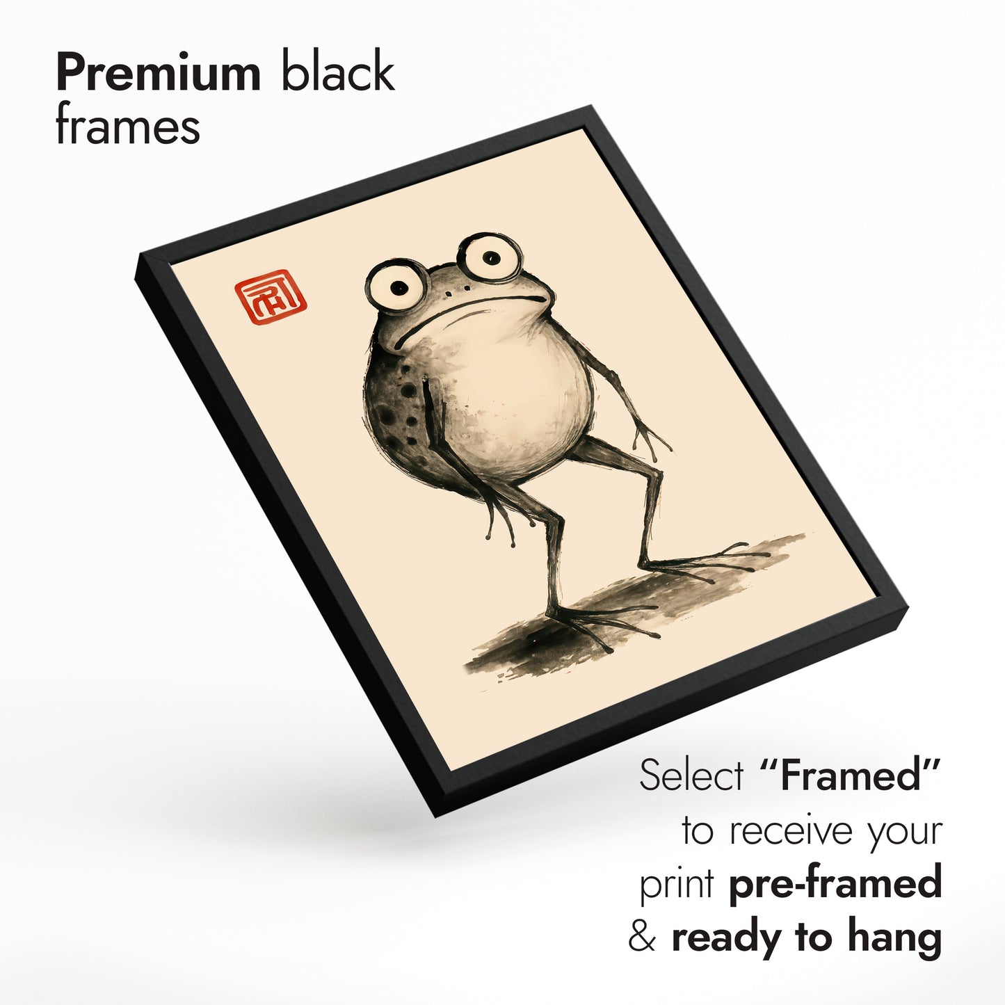 Hoji-stijl kikkers triple