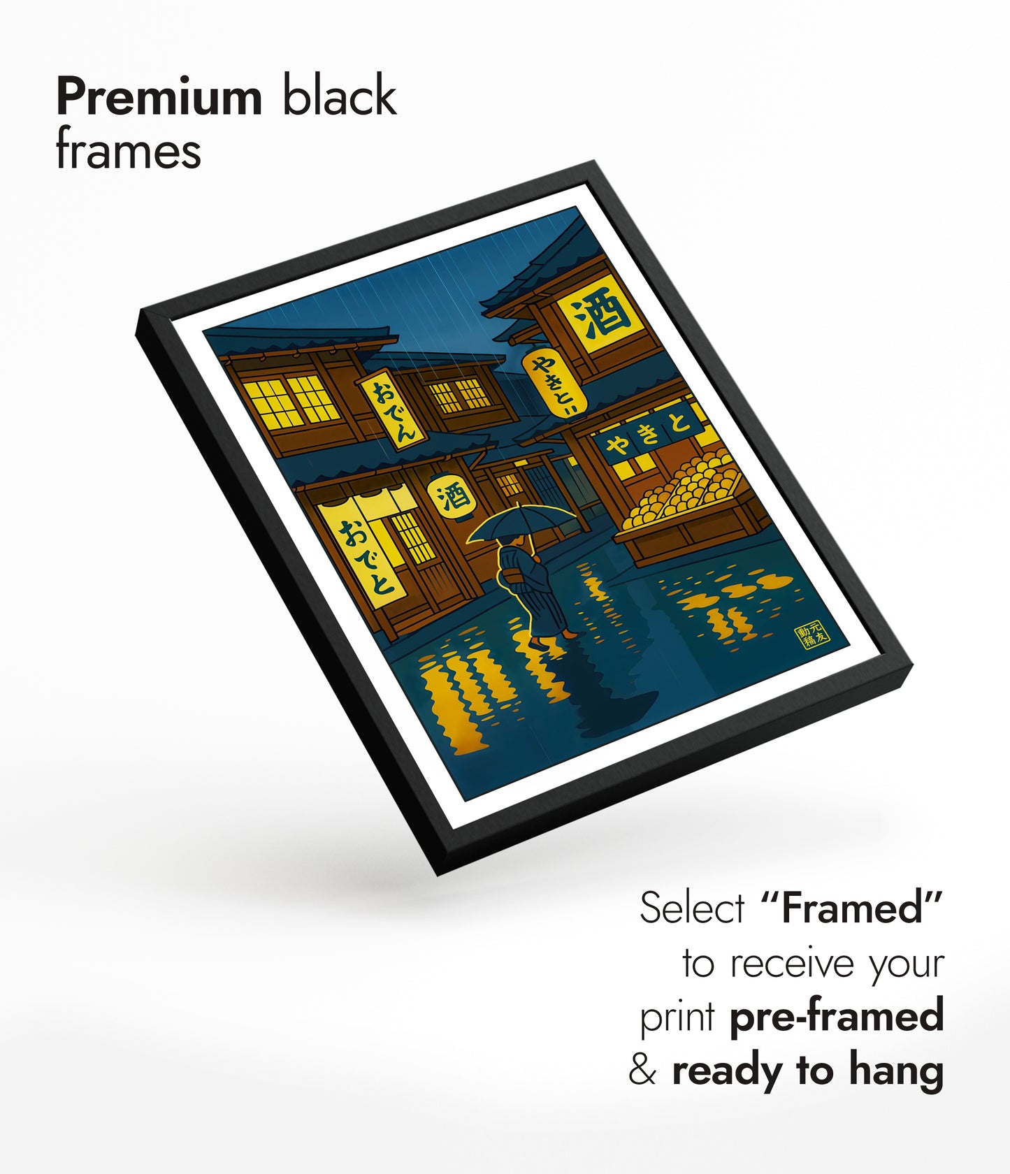 Nachtmarkt in de regen