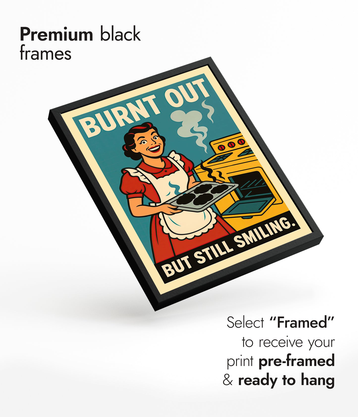 Opgebrand, maar nog steeds glimlachend