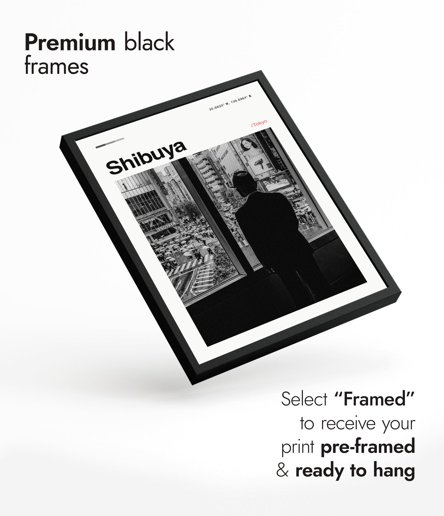 Man bij Shibuya Crossing, Tokio