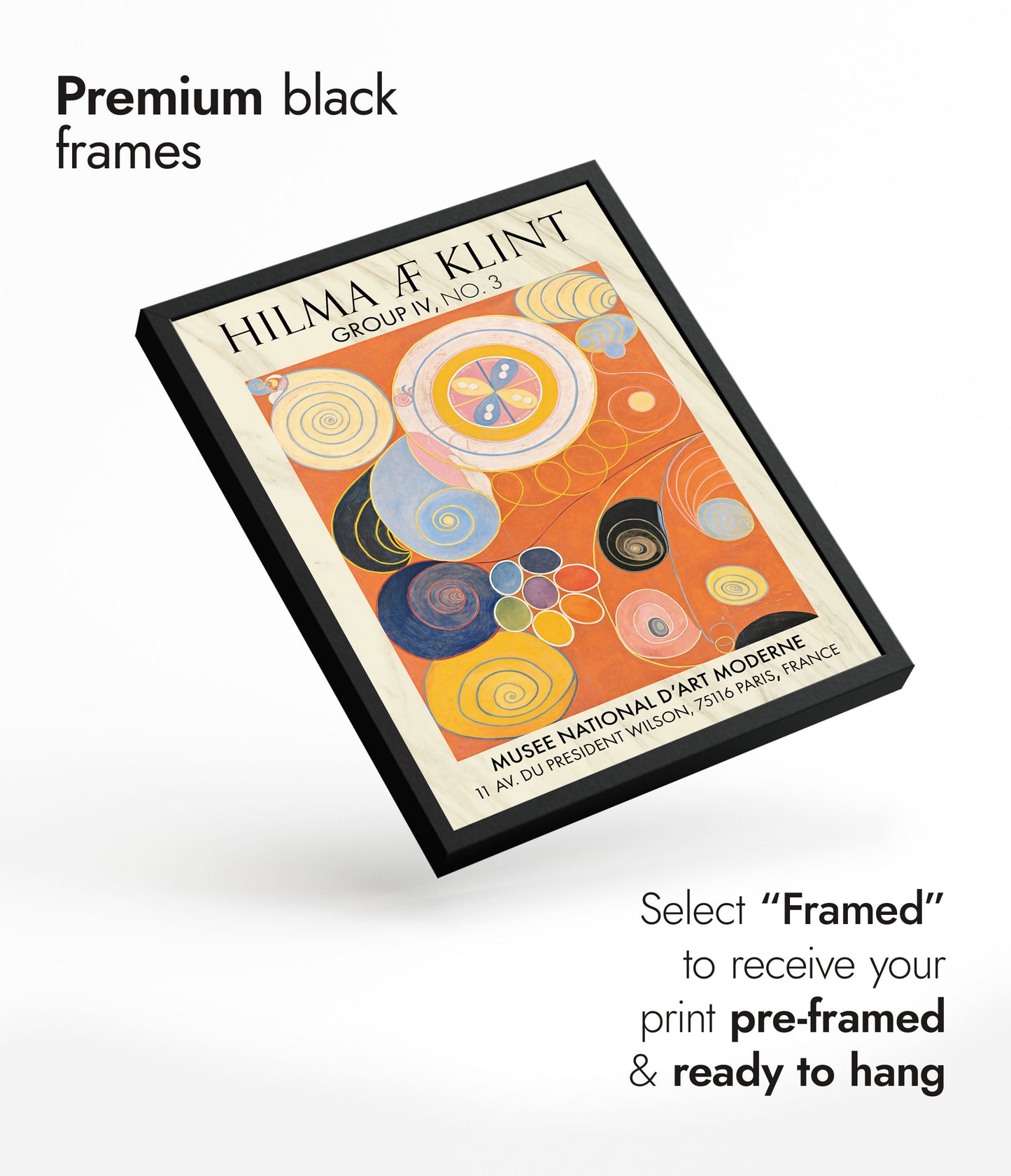 Hilma Klint Orange - Set of 3