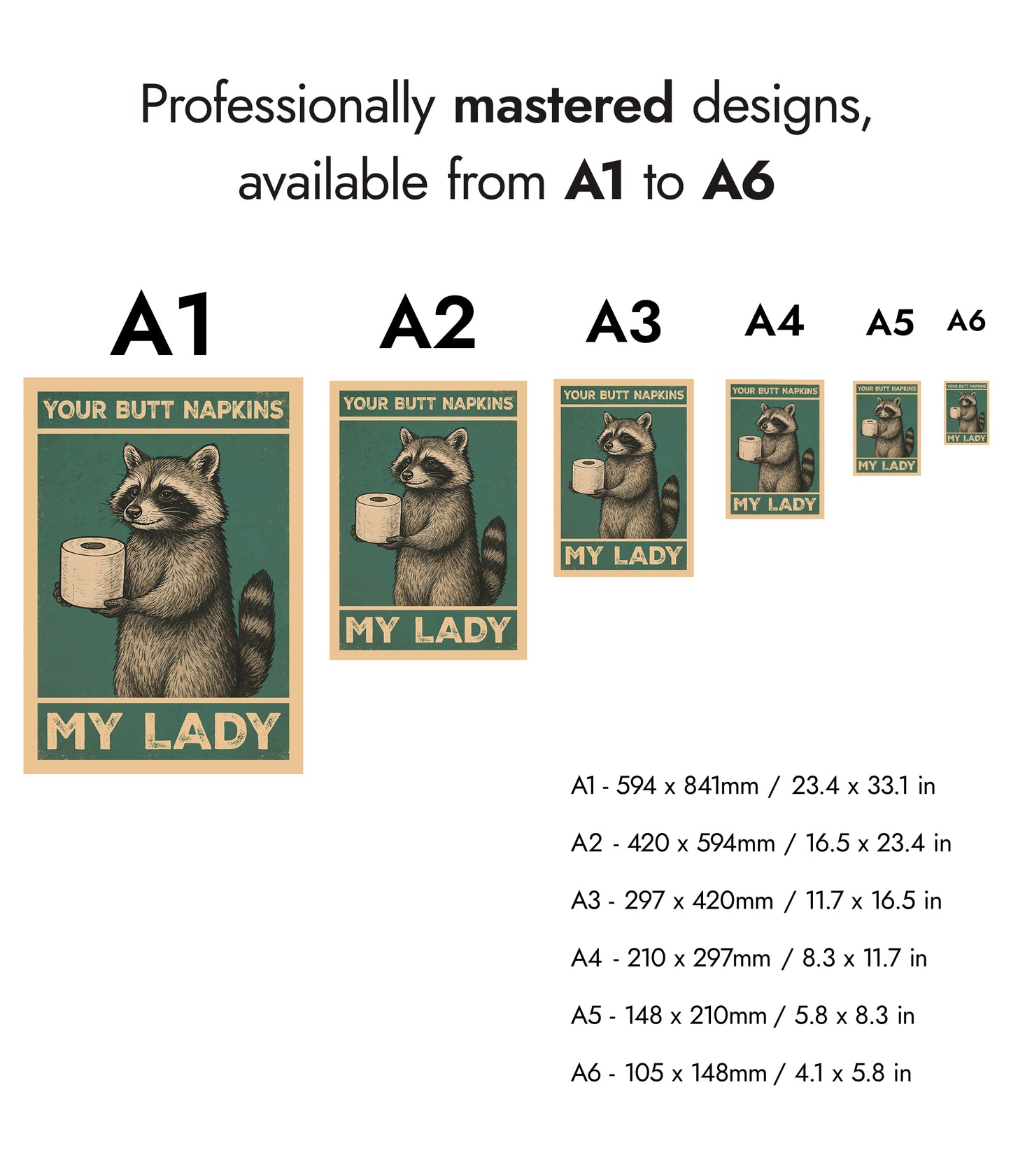 Deine Hintern-Taschentücher, meine Dame