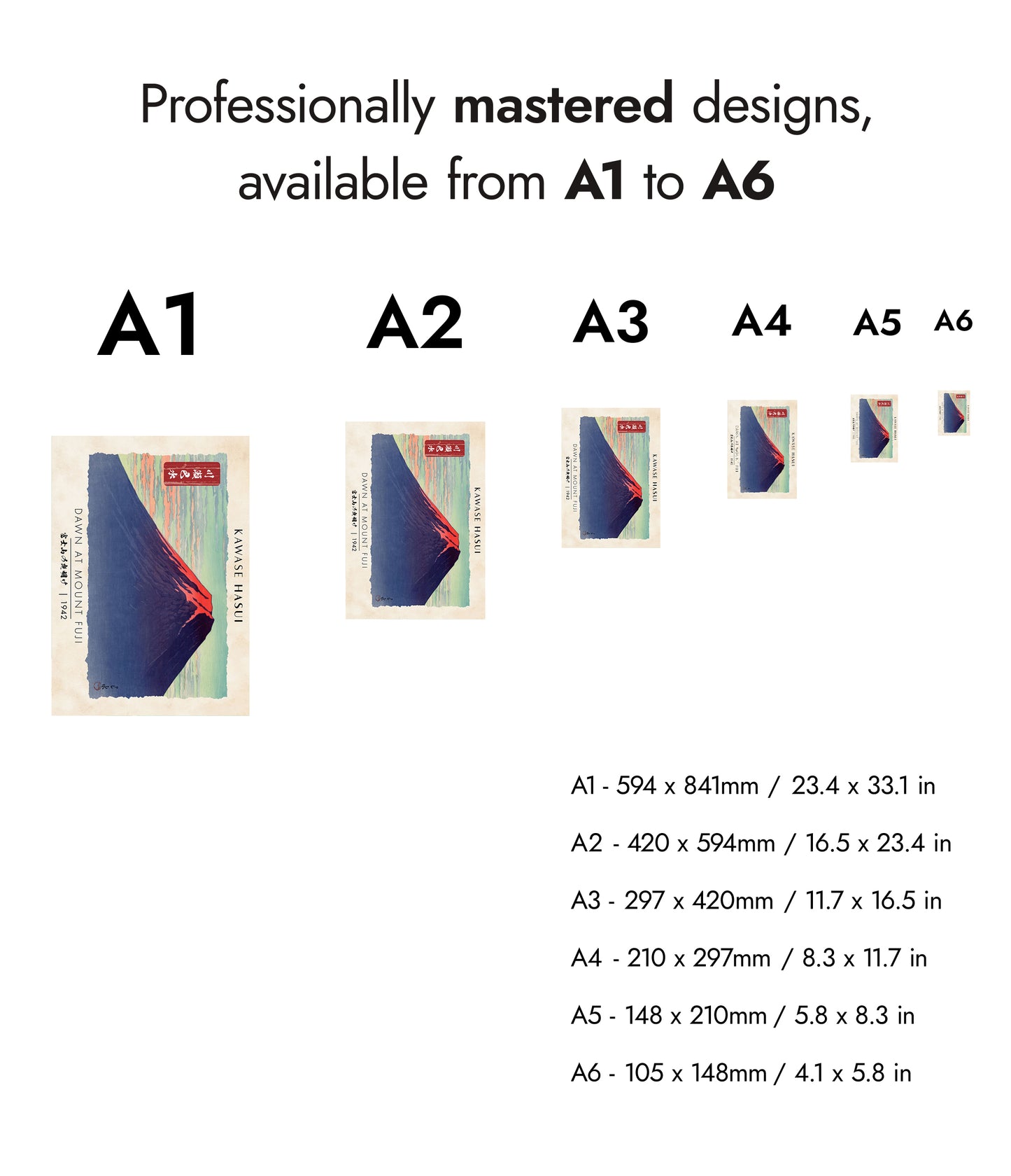 Dageraad bij de berg Fuji