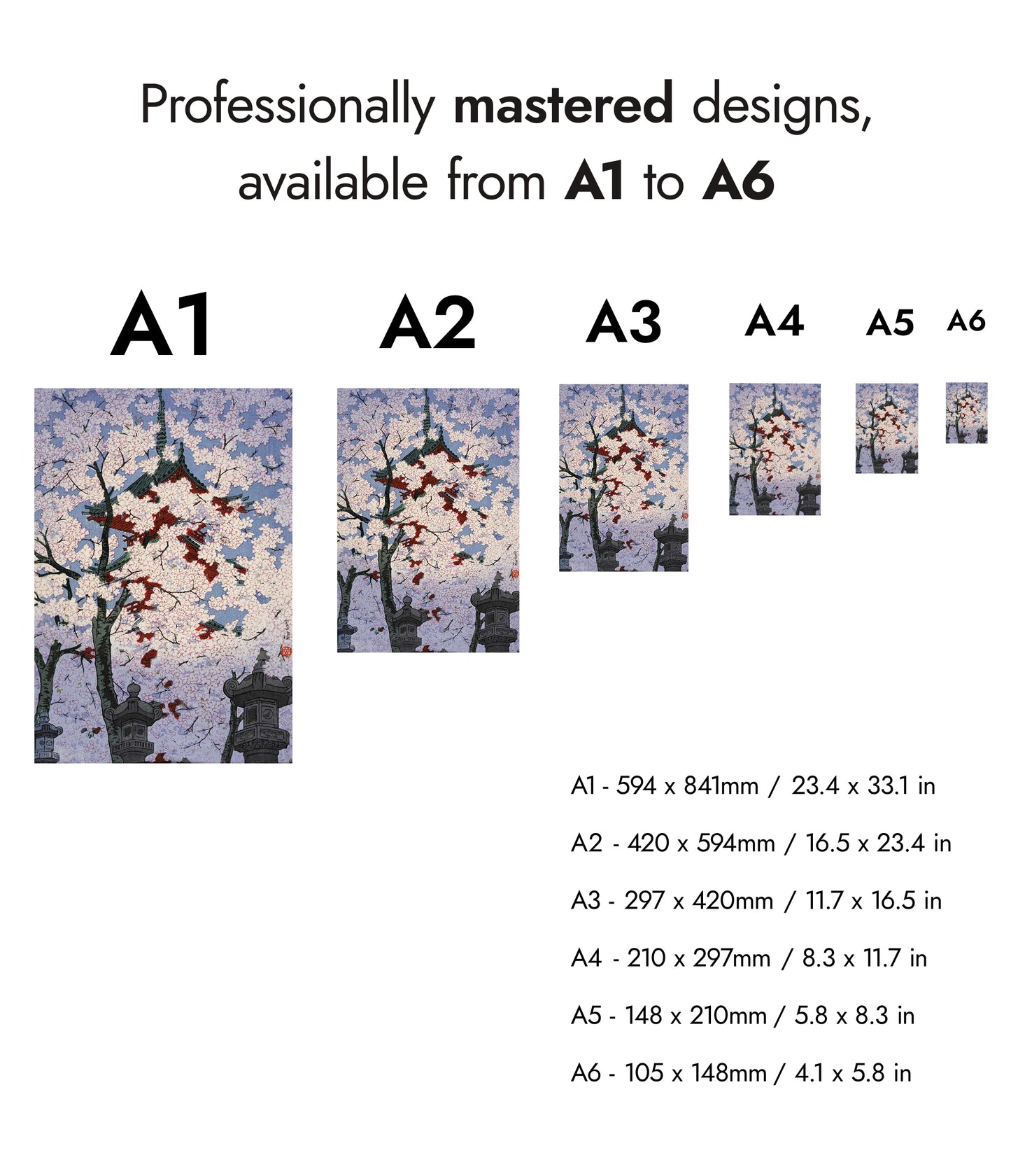 Körsbärsblommor i Ueno Toshogo