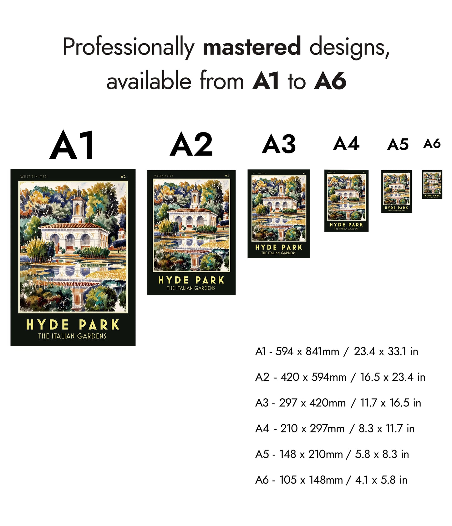 Hyde Park, The Italian Gardens