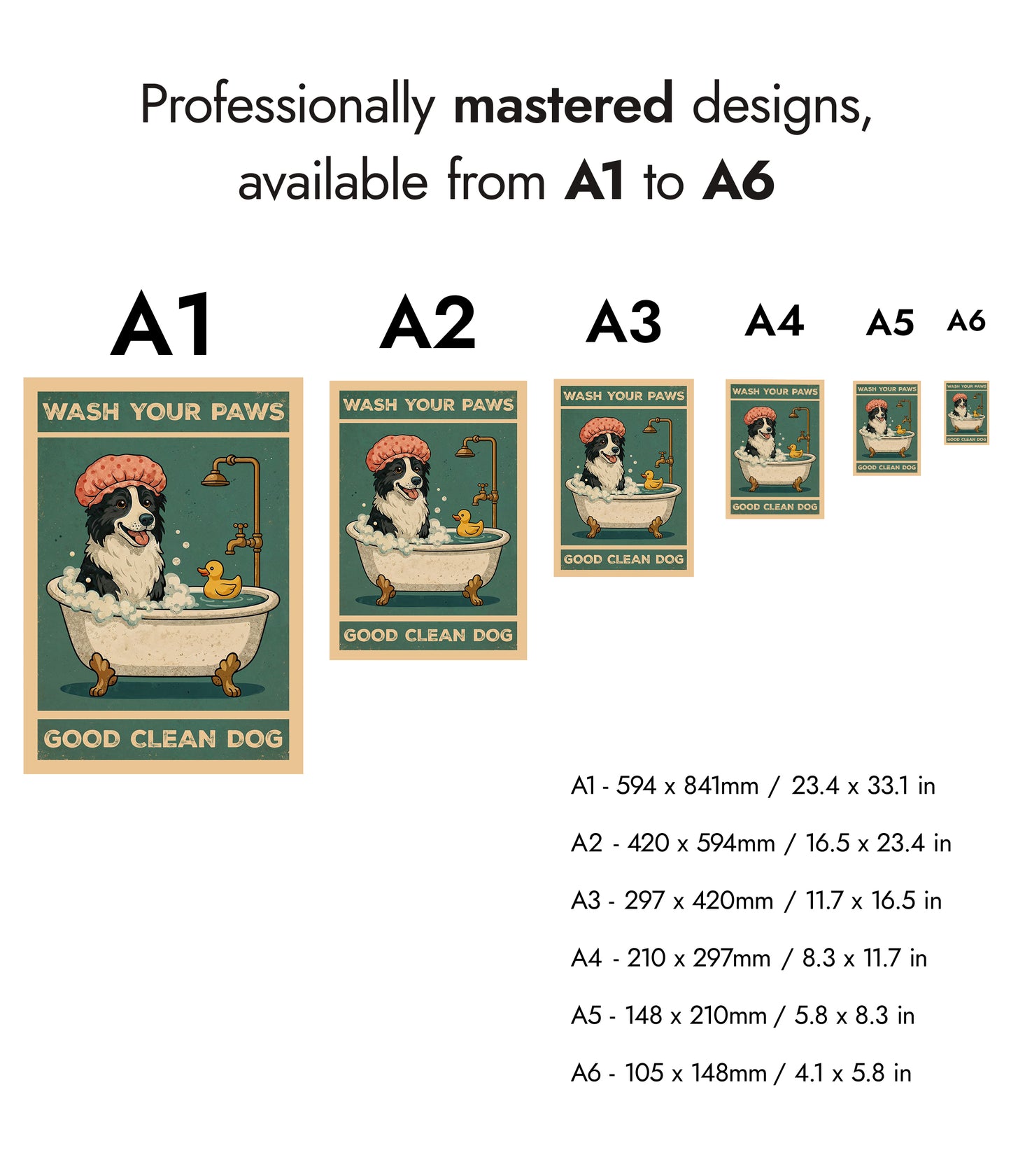 Lave tes pattes, bon chien propre