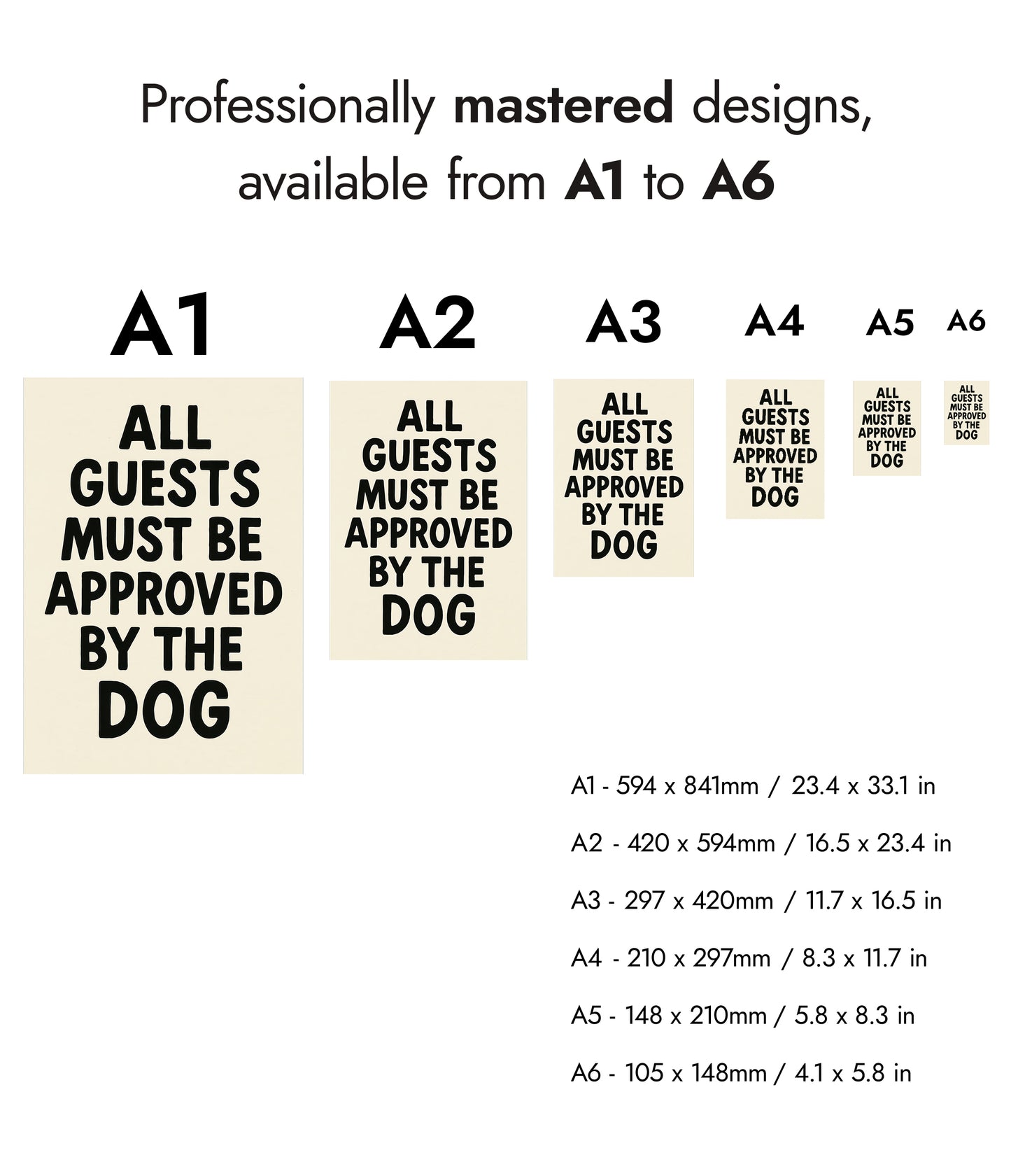 Alle Gäste müssen vom Hund genehmigt werden