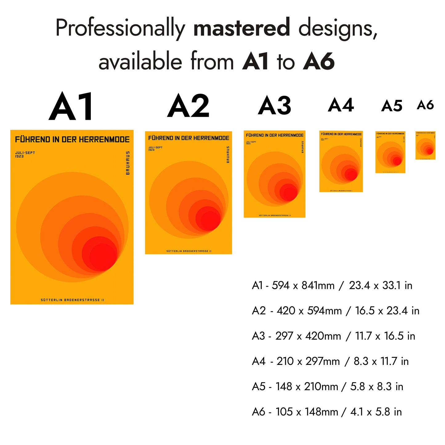 Colourful Bauhaus Trio