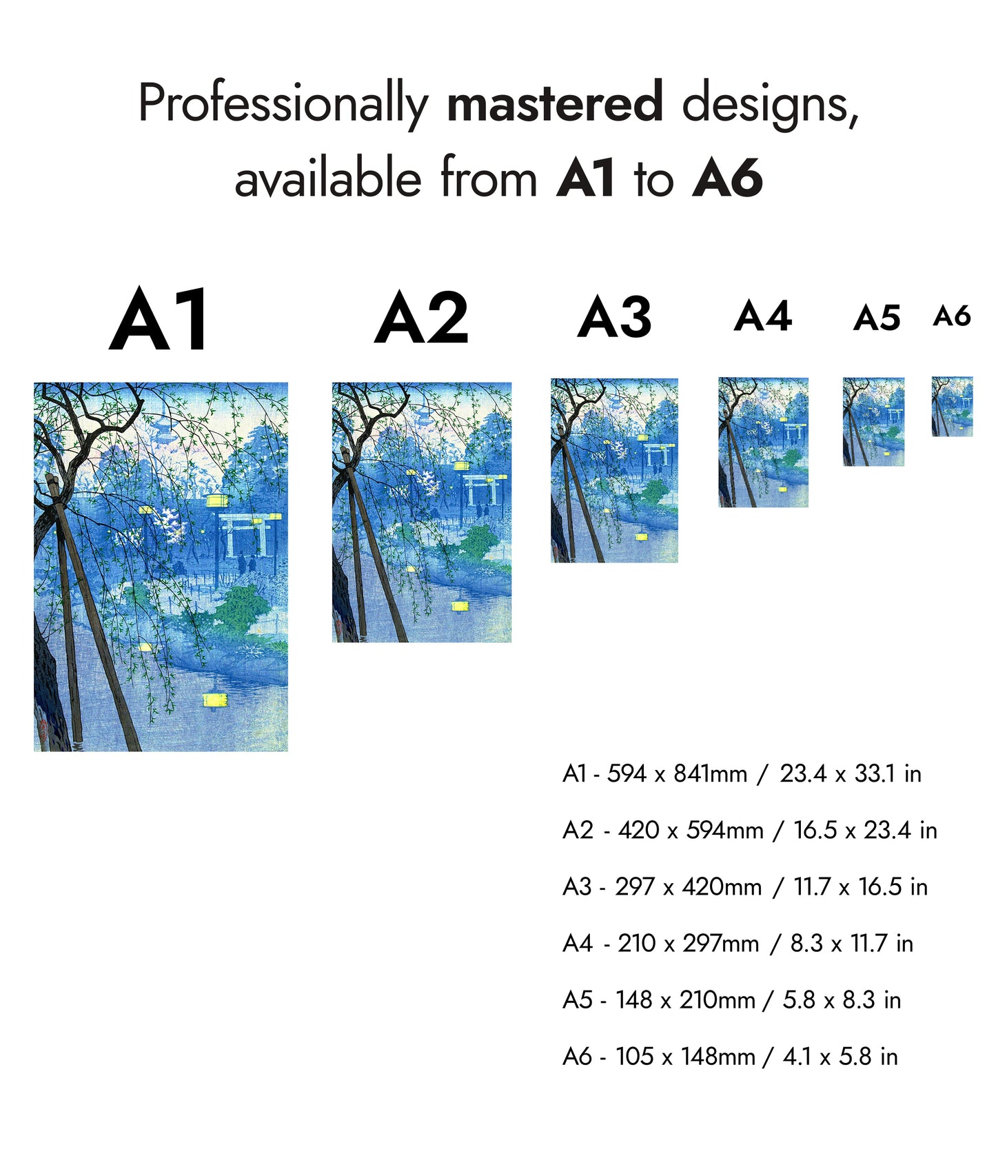 Dimmig kväll vid Shinobazu-dammen, Tokyo