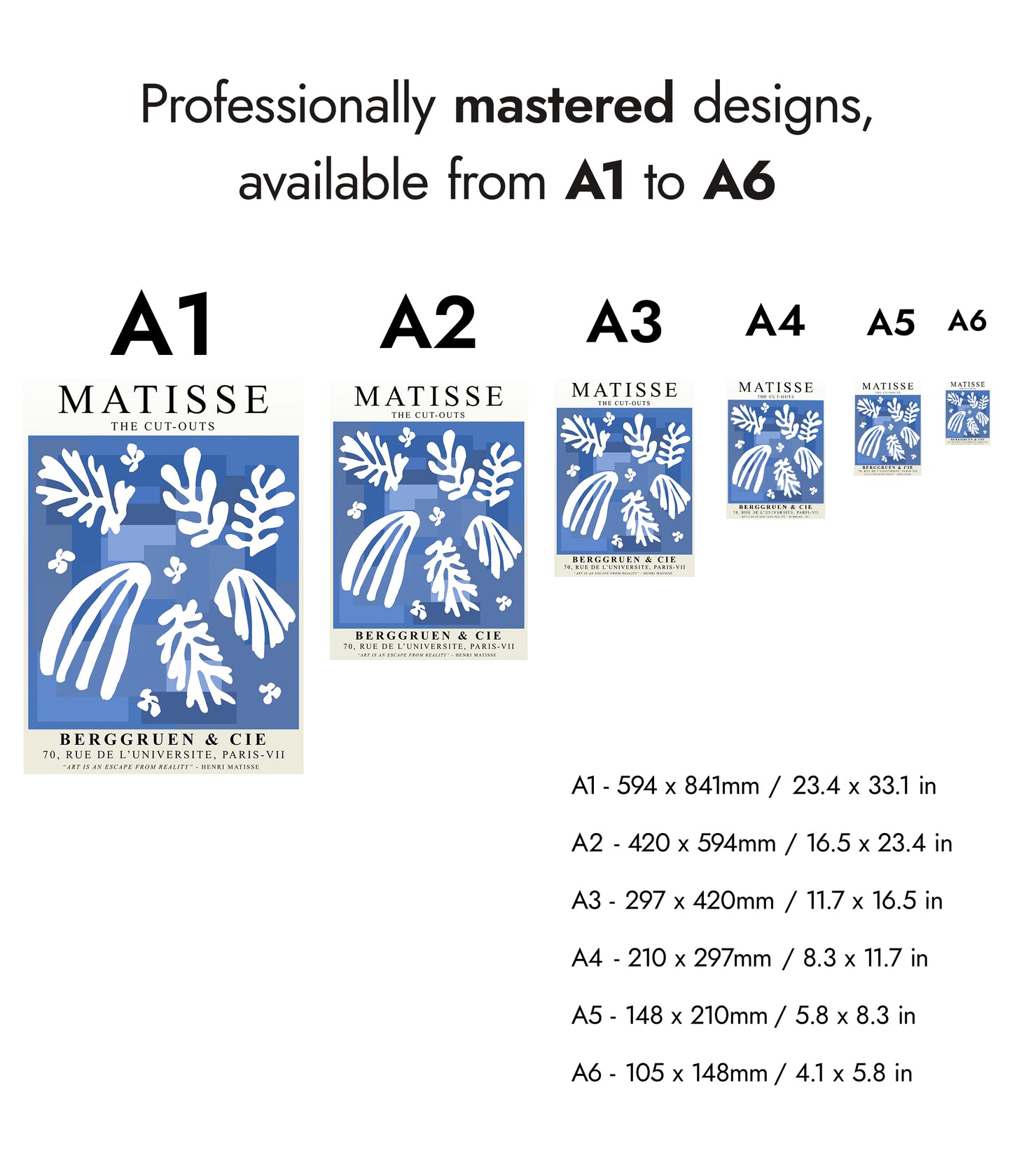Matisse Blue Cut-Outs