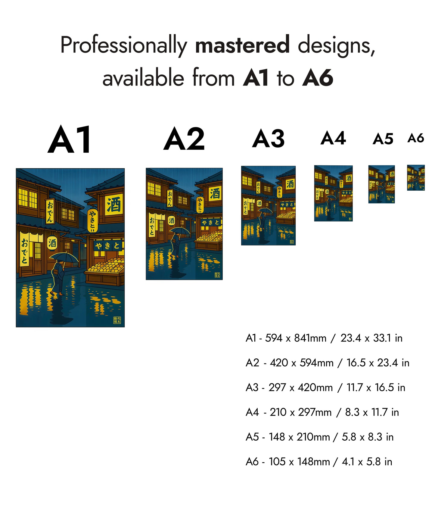 Nachtmarkt in de regen