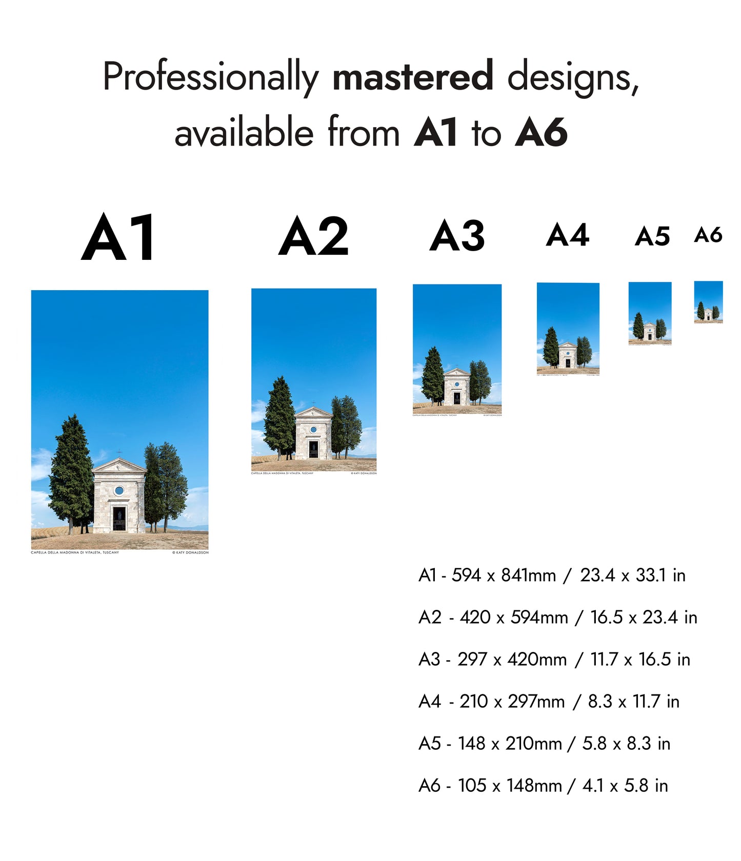 Capella Della Madonna Di Vitaleta, Toscana Porträtt