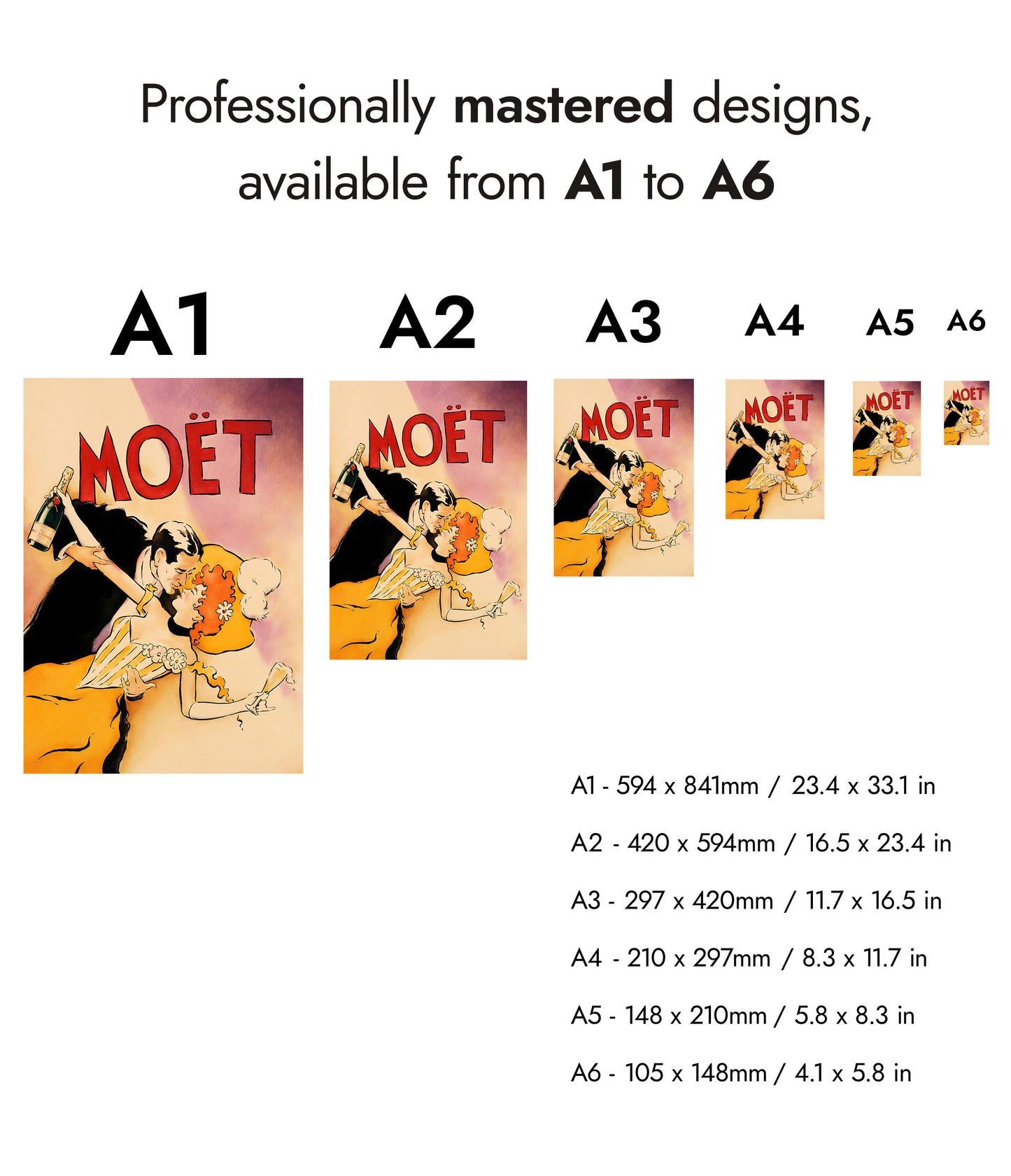 Champagne - Set om 3