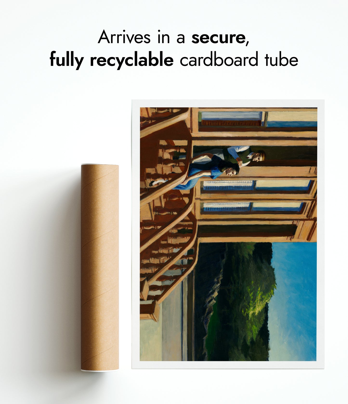 Sonnenlicht auf Braungefärbten Steinhäusern