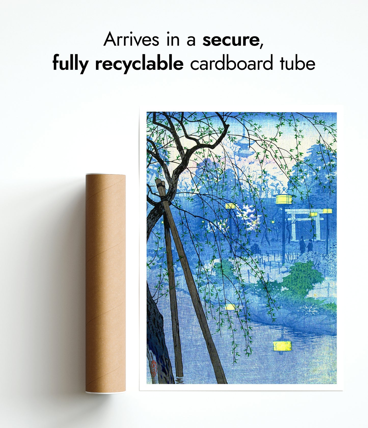 Dimmig kväll vid Shinobazu-dammen, Tokyo