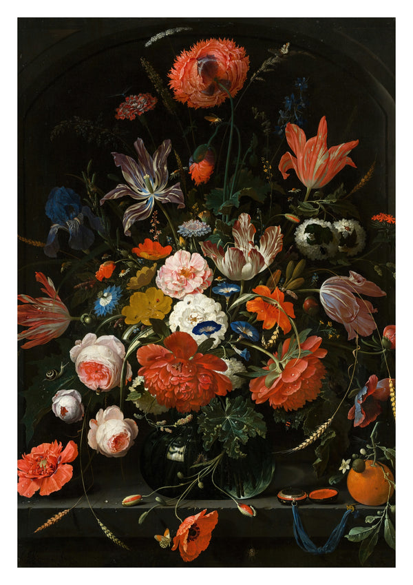 Bloemen in een glazen vaas