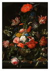 Flowers in a Metal Vase print