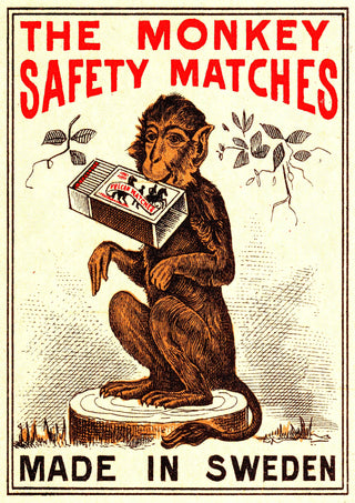 Allumettes de sécurité Monkey print