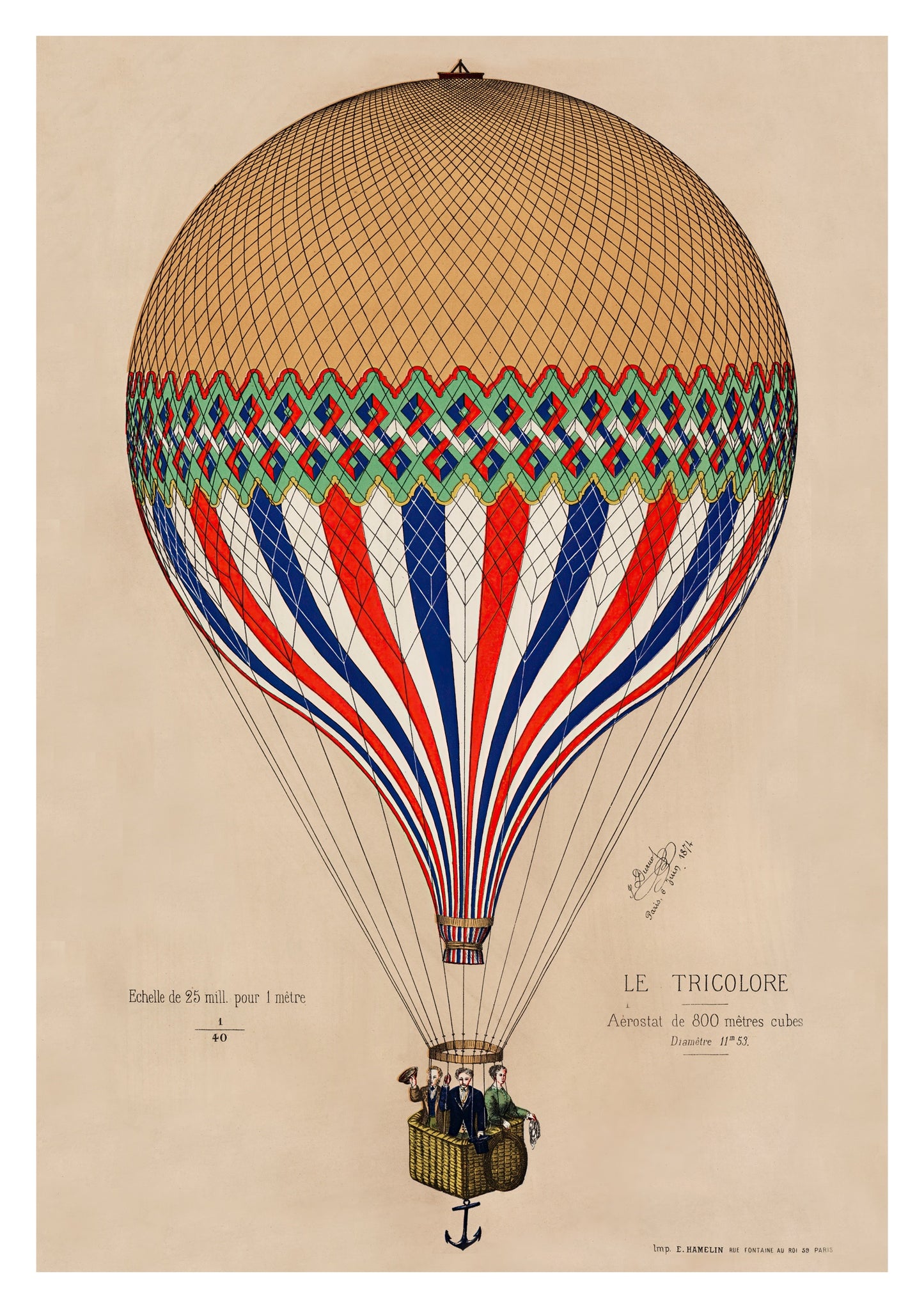 French Flag Balloon