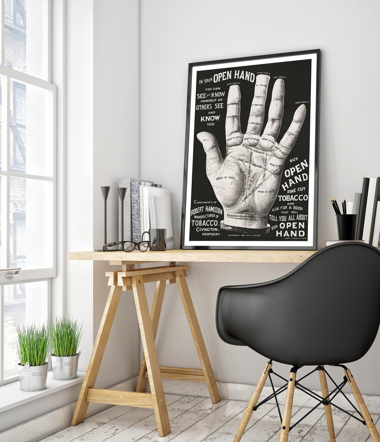 Main ouverte, lecture de la paume